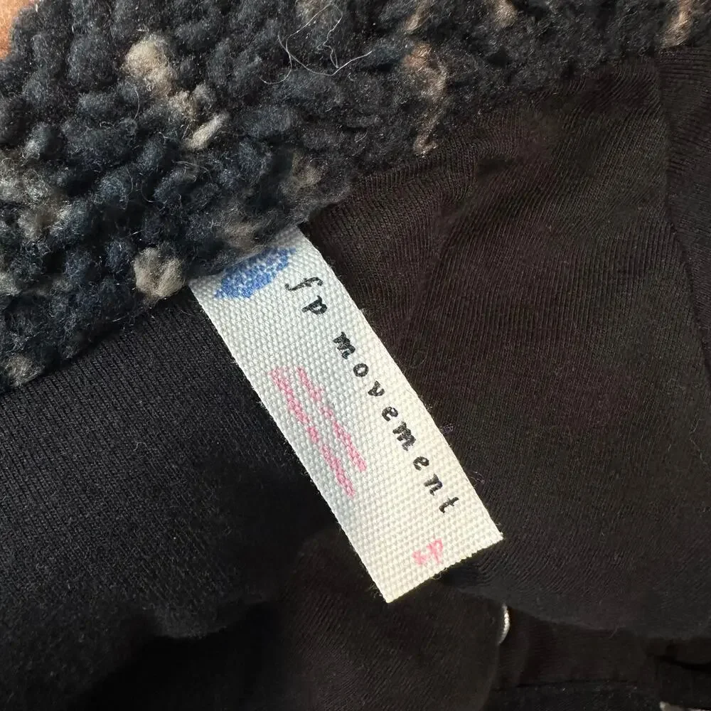 Free People FP Movement Hit The Slopes Rocky Ridge Printed Jacket Sherpa Fleece